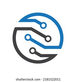 Diseño de imágenes de logotipo de tecnología