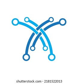 Technology logo images illustration design