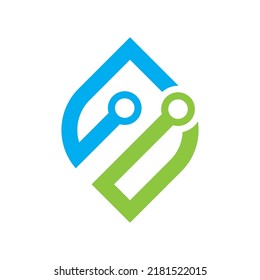 Technology logo images illustration design