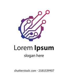 Technology logo images illustration design