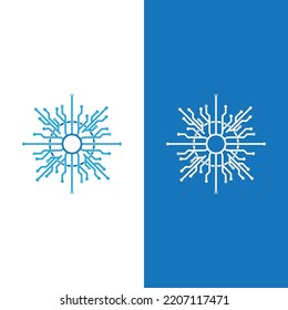 Technology logo images illustration design template