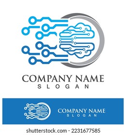 Technology logo images illustration design template