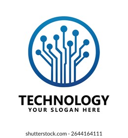 Technology logo images illustration design template