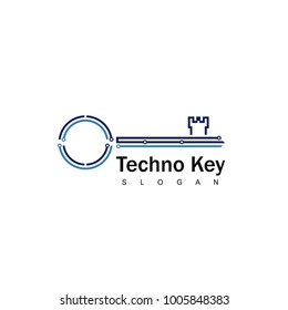 Technology Logo, With Key Symbol