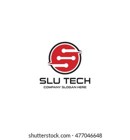 Technology Logo with Letter S