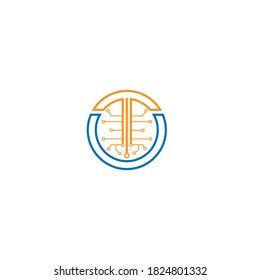 Technology logo with letter T concept design for commercial use