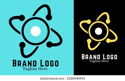 Ilustración de diseño de conjunto de logotipos de tecnología