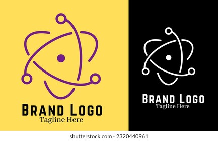 Technology logo set design illustration