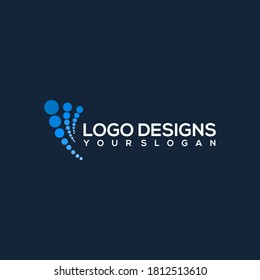 Technology logo simple tech design vector template