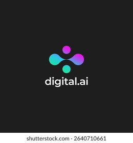 Technology logo simple tech design. Vector creative abstract shape modern icon for construction technology or logo template for digital communication concept