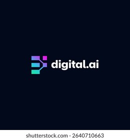 Technology logo simple tech design. Vector creative abstract shape modern icon for construction technology or logo template for digital communication concept
