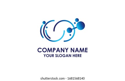 Technology Logo Solution Technology Concept Logo Stock Vector (Royalty ...