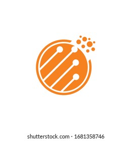 Vector de diseño de plantillas de logotipos de tecnología, Concepto de diseño, Símbolo creativo, Icono. Ilustración de material vectorial