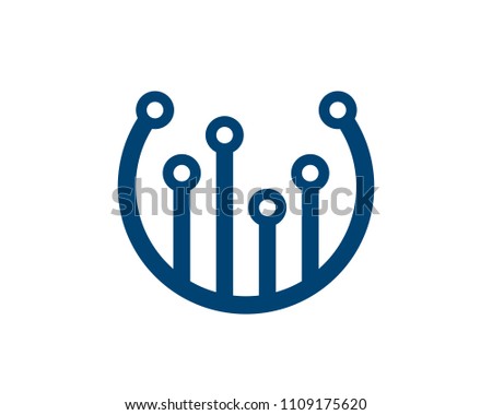 Technology Logo Symbol Template Design Vector, Emblem, Design Concept, Creative Symbol, Icon
