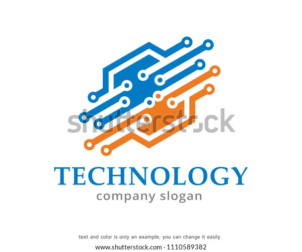Technology Logo Symbol Template\
Design Vector, Emblem, Design Concept, Creative Symbol,\
Icon