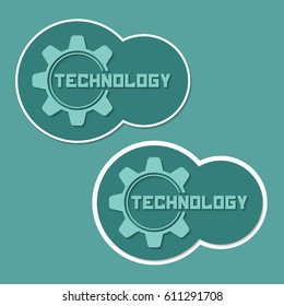 Technology logo. Tech logo icon.