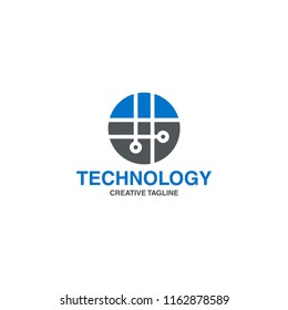 technology logo template