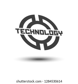 Technology logo template.