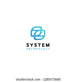 Technology Logo Template Stock Vector (Royalty Free) 1285573600 ...