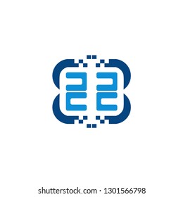 technology logo template