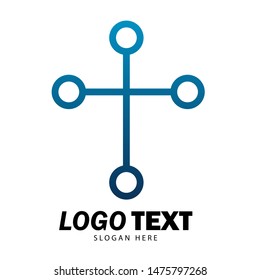 Technology logo template for company or personal