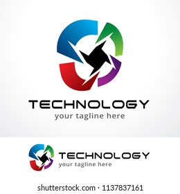 Technology Logo Template Design, Symbol, Icon