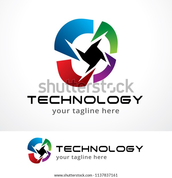 Technology Logo\
Template Design, Symbol,\
Icon