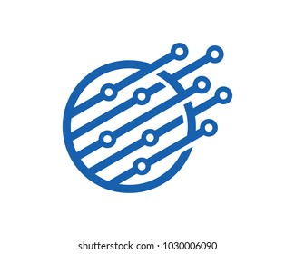 Technology Logo Template Design Vector, Emblem, Design Concept, Creative Symbol, Icon