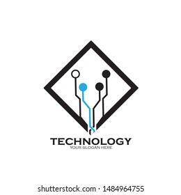 Technology Logo Template Design Vector, Emblem, Design Concept, Creative Symbol, Icon

