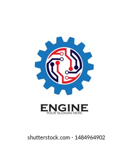 Technology Logo Template Design Vector, Emblem, Design Concept, Creative Symbol, Icon

