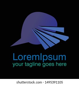 Technology Logo Template Design Vector, Emblem, Design Concept, Creative Symbol or Icon.