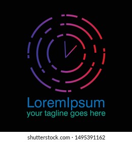 Technology Logo Template Design Vector, Emblem, Design Concept, Creative Symbol or Icon.