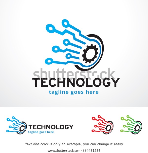 Technology Logo Template Design Vector,\
Emblem, Design Concept, Creative Symbol,\
Icon