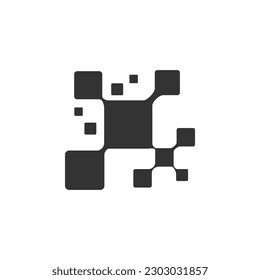 plantilla de logotipo de tecnología. Identidad de la marca Ilustración de iconos. Ilustración aislada y plana. Gráfico vectorial