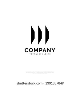 Technology - Logo template real estate, apartment, condo, house, rental, business. brand, branding, logotype, company, corporate, identity. Clean, modern and elegant style design - Vector