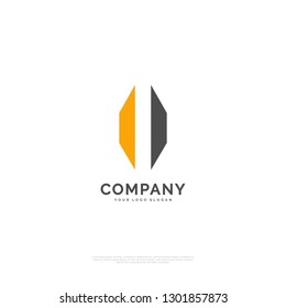 Technology - Logo template real estate, apartment, condo, house, rental, business. brand, branding, logotype, company, corporate, identity. Clean, modern and elegant style design - Vector