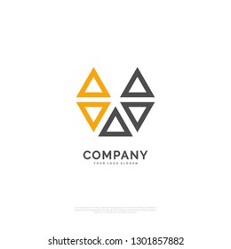 Technology - Logo template real estate, apartment, condo, house, rental, business. brand, branding, logotype, company, corporate, identity. Clean, modern and elegant style design - Vector