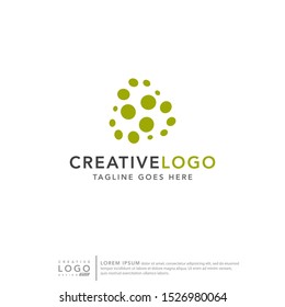 Technology Logo Template Vector for logo, icon, big data, cloud.