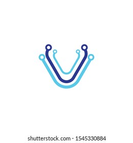 Technology  logo template vector icon illustration design