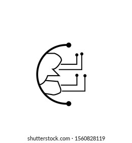 technology logo template vector icon 
