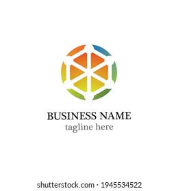 Technology logo template vector icon design