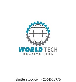 Technology logo template vector illustration