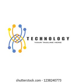 technology logo template , vector logos for business corporate , vector logo technology ,emblem or symbol,creative tech icon design.illustration element
