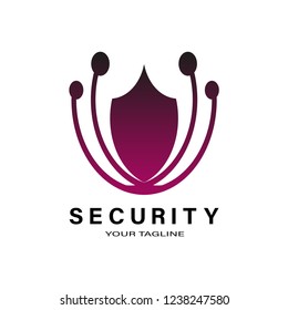 technology logo template , vector logos for business corporate , security ,vector logo technology ,emblem or symbol,creative tech icon design.illustration element