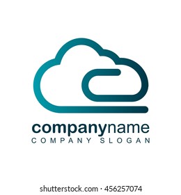 Technology logo template. Vector stock graphic