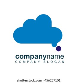 Technology logo template. Vector stock graphic