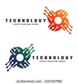 technology logo templates, industrial emblem,sign,symbol,vector logos for business corporate, team work,factory icon, electronic circuit ,illustration element
