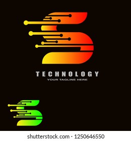 technology logo templates, industrial emblem,sign,symbol,vector logos for business corporate, team work,factory icon, electronic circuit, connection, ,illustration element, S,