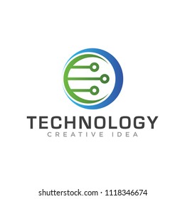 Technology logo vector