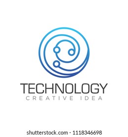 Technology Logo Vector Stock Vector (Royalty Free) 1118346698 ...